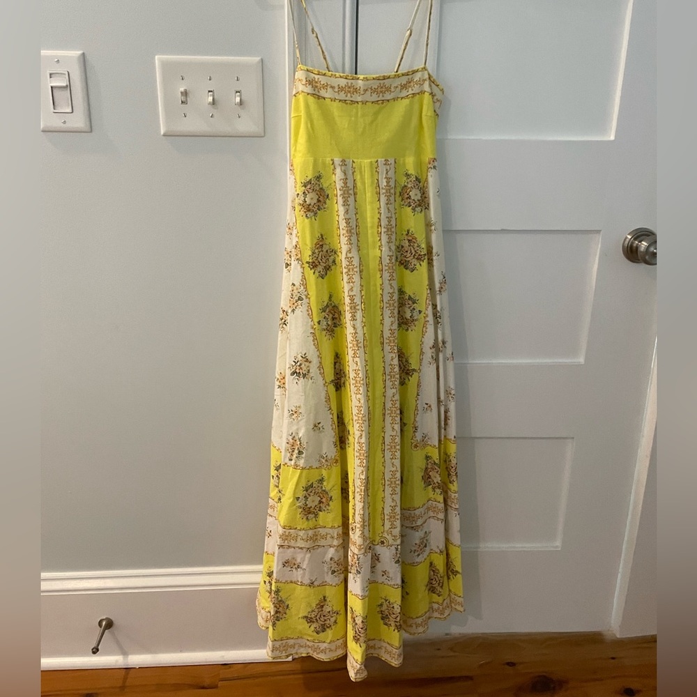 Alemais Midi Catalina Dress Yellow